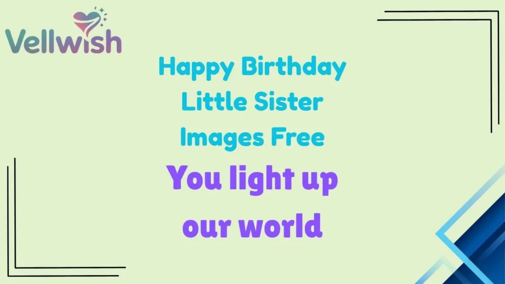 Happy Birthday Little Sister Images Free