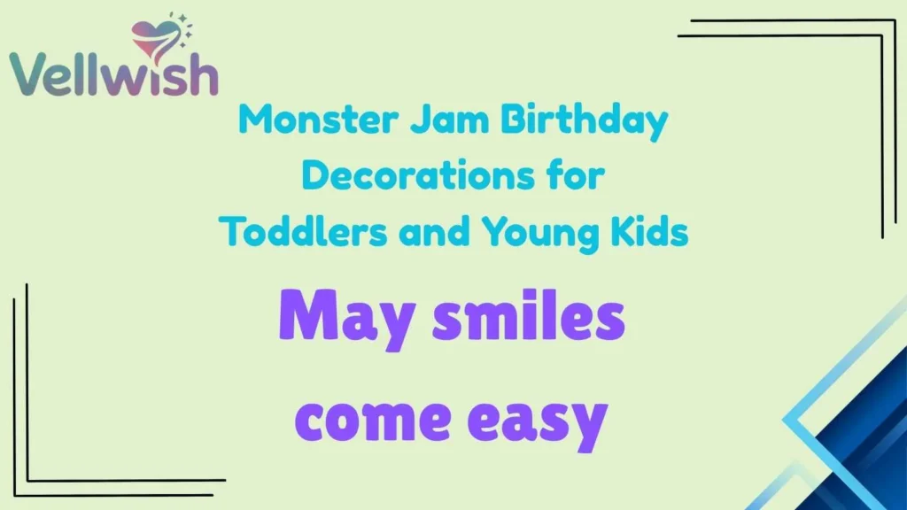 Monster Jam Birthday Decorations for Toddlers and Young Kids