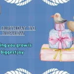 Happy Birthday to My Nephew